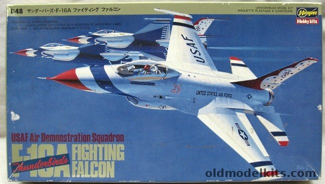 Hasegawa 1/48 F-16A Fighting Falcon Thunderbirds, V2 plastic model kit